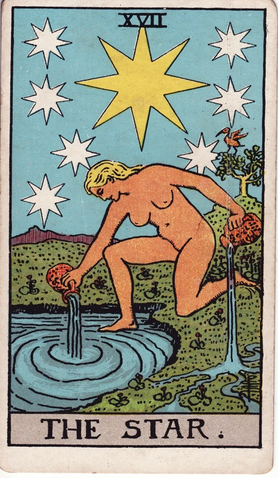 A Estrela · baralho Rider–Waite–Smith